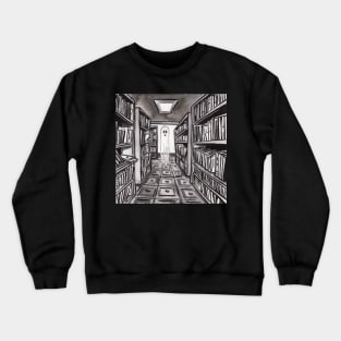 Classic Ghost in Library Crewneck Sweatshirt